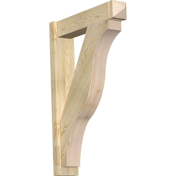 Ekena Millwork Funston Arts & Crafts Rough Sawn Outlooker, Douglas Fir, 6"W x 26"D x 38"H OUT06X26X38FST03RDF - main